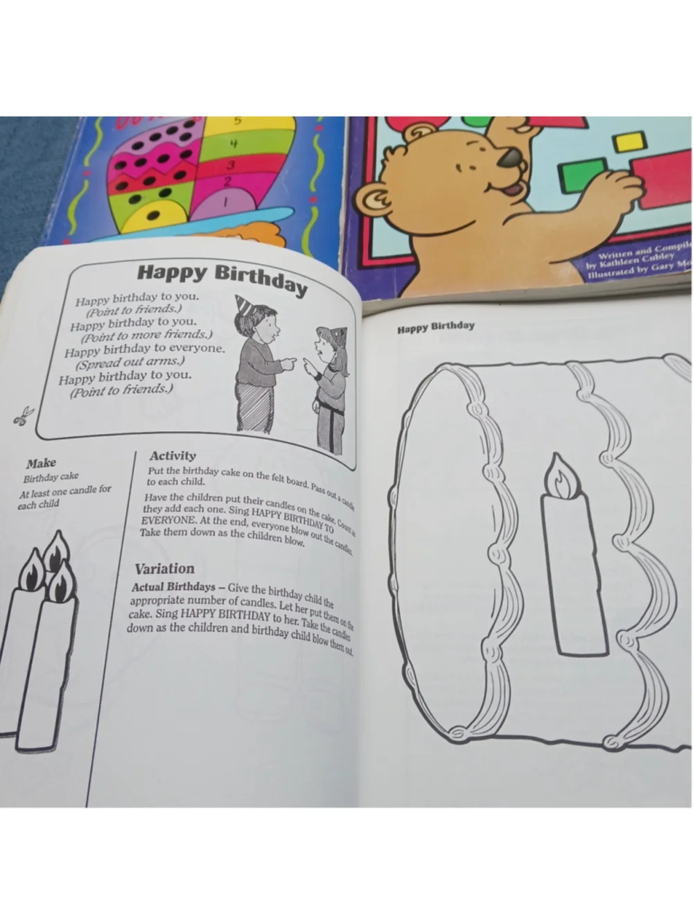 Homeschool Teacher's Aide Felt Board Finger Play Set Of 4 Books Early Education